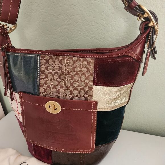 Coach Hollday Patchwork Bleecker Duffle Bag - Picture 10 of 15